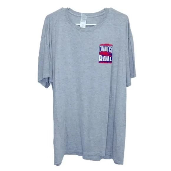 Men’s crawfish boil 2XL tshirt short sleeved tee some wear cotton tshirt - Picture 1 of 8